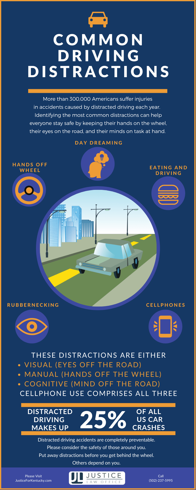 Common Driving Distractions Visualized 3030