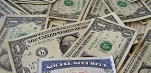 Image of money and social security card